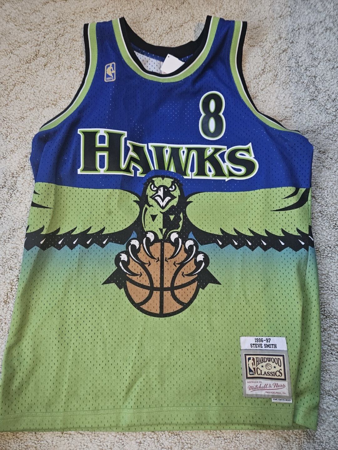 Nba X Vintage Mitchell Ness Josh Smith Throwback Hawks Jersey