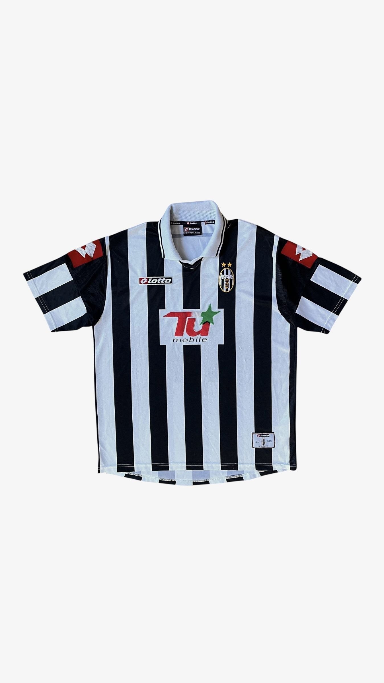 Sport Vintage Lotto Juventus 2001 Champions League Football Jersey