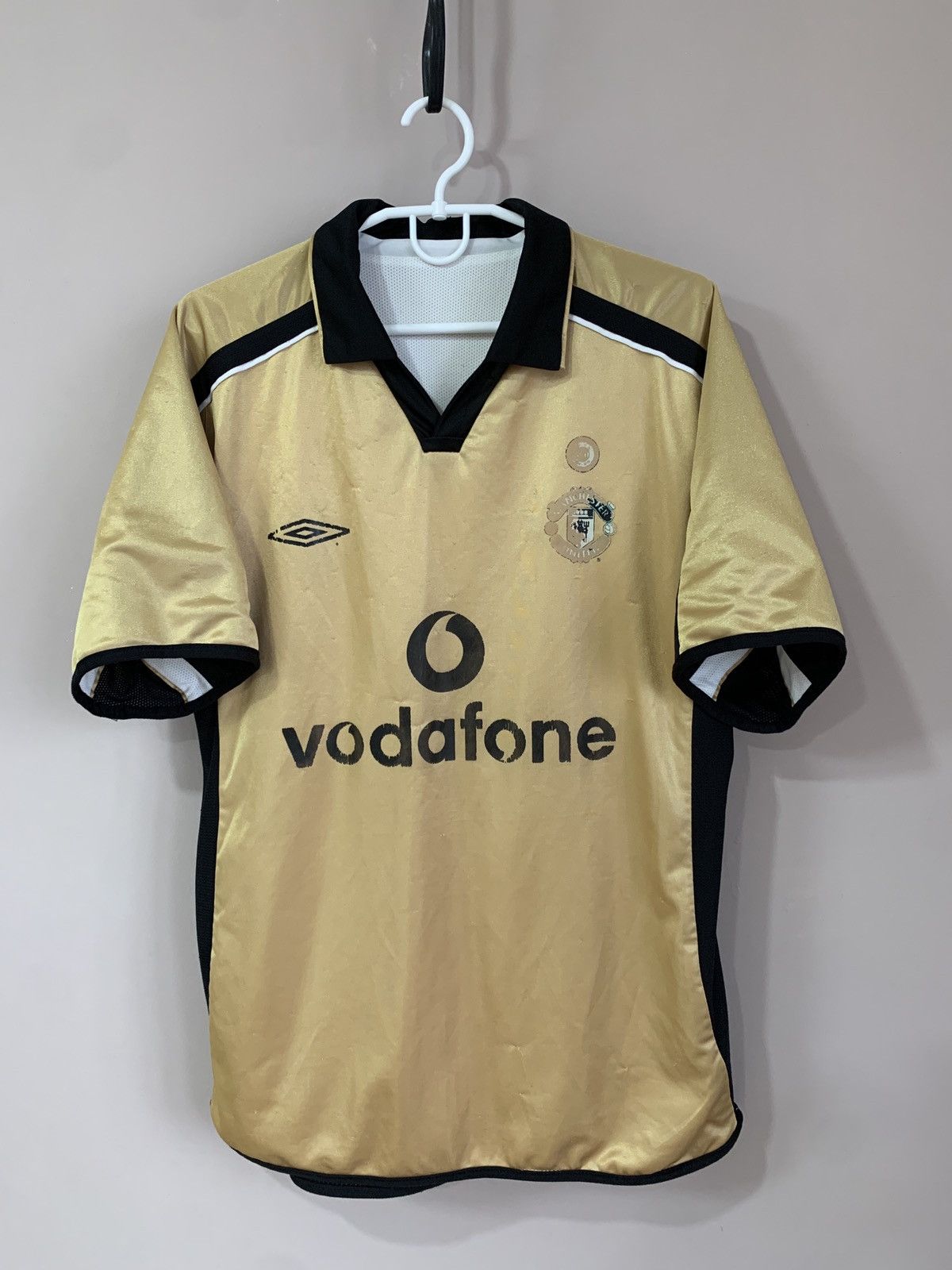 Umbro Manchester United 2002 Football Shirt Umbro Soccer Vintage M