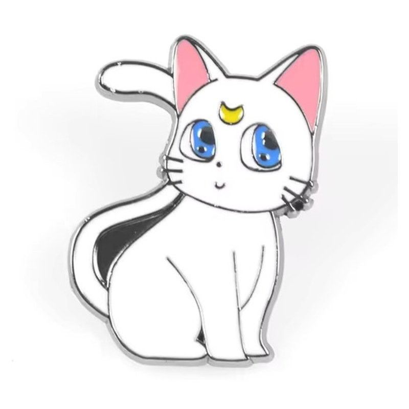 Other Stories The White Cat In Sailor Moon Artemis Enamel Pins 84 1