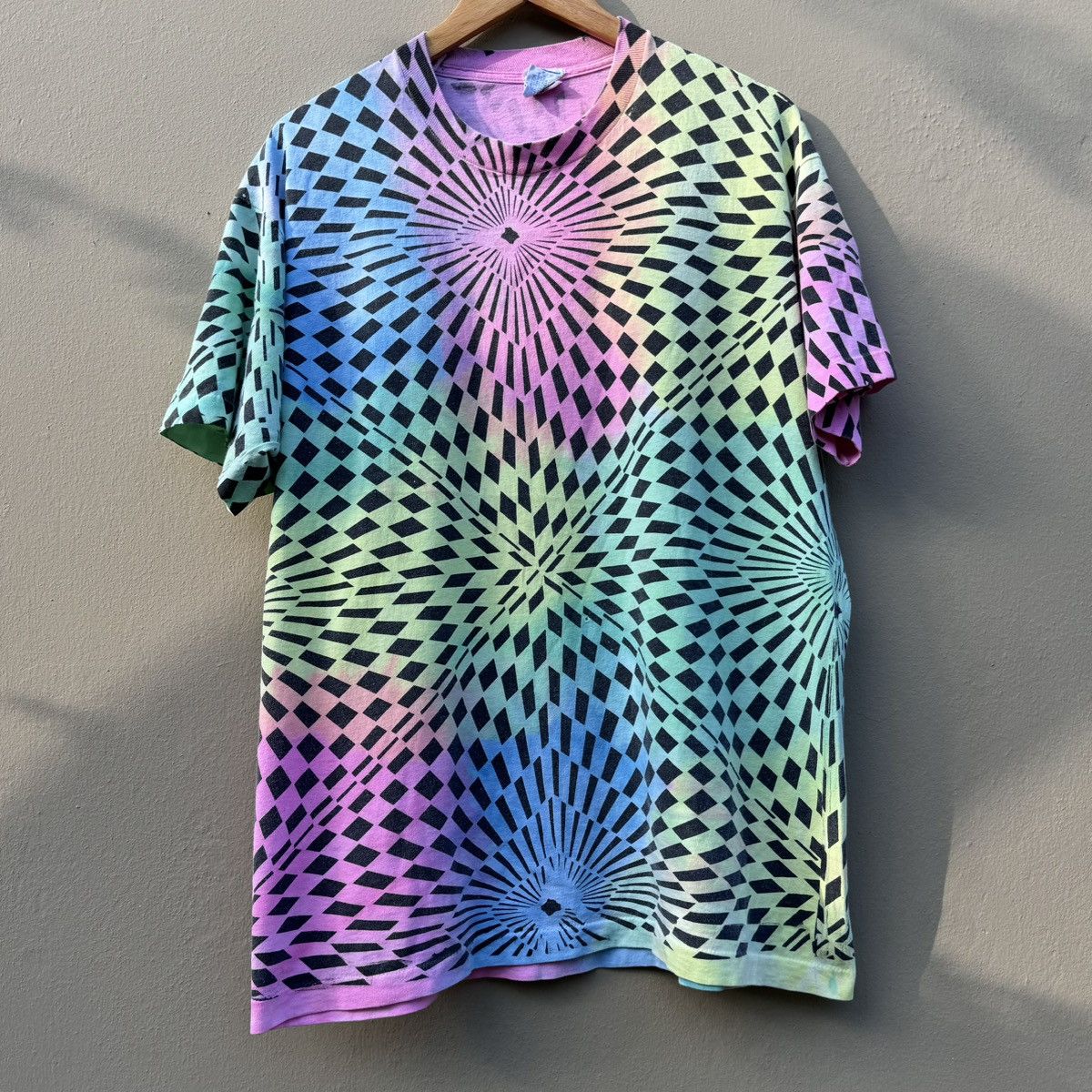 Vintage Psychedelic 90s Very Rare Tie Dye Tee