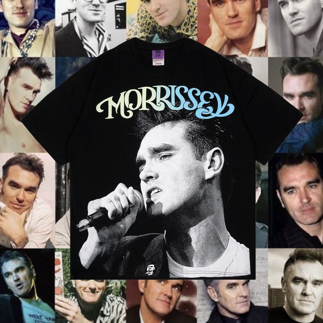 Morrissey X The Smiths Morrissey Big Face Modern Bootleg Tee Hoodie, Sweatshirt | FlexRushtees.com