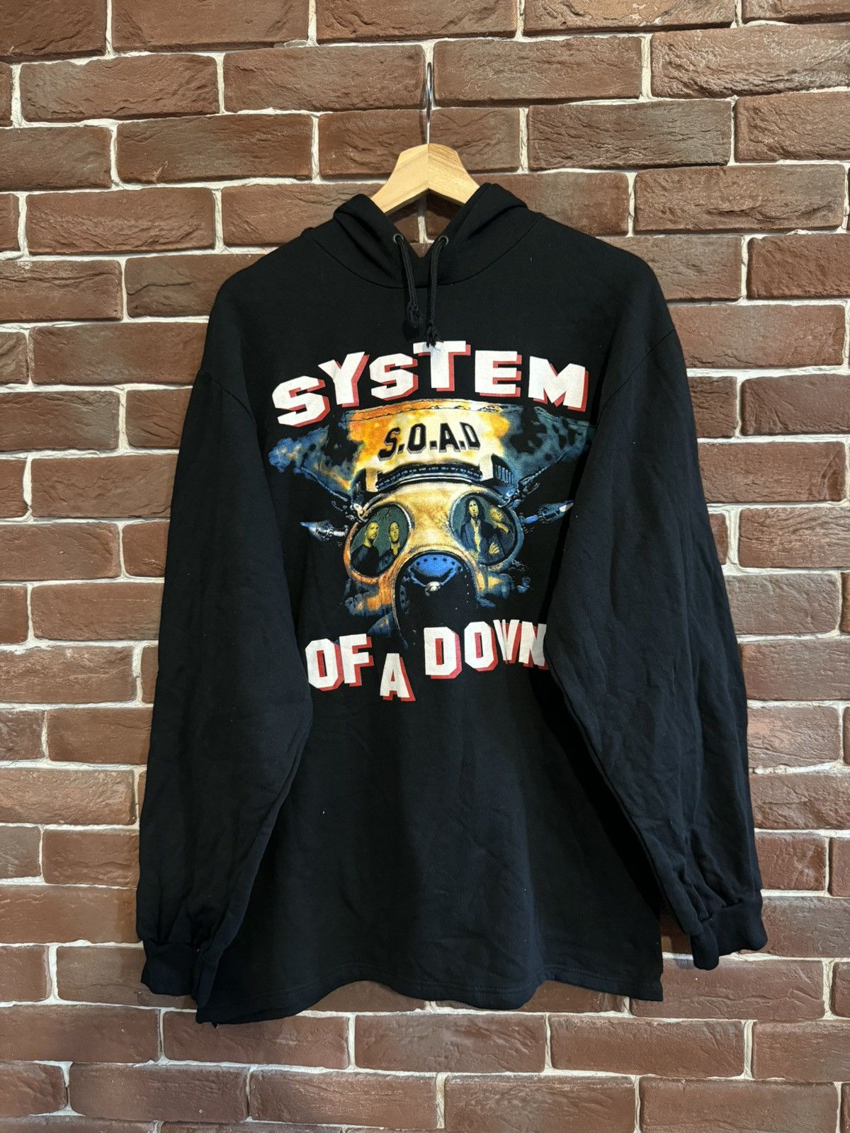Band Tees System Of A Down Vintage 00s Band Hoodie Nu Metal Y2k Xxl Sweatshirt | FlexRushtees.com