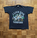 Vintage 90s I Live For Camping Graphic Tee