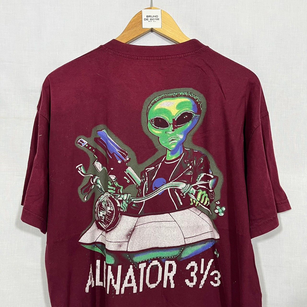 Vintage Alien Alinator Shirt Parody Terminator Movie Hoodie, Sweatshirt | FlexRushtees.com