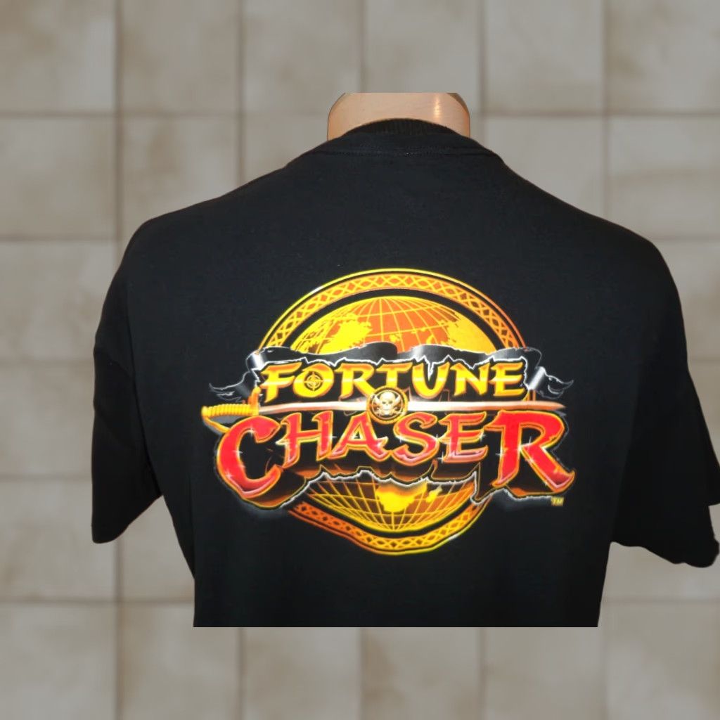 Gildan Vintage Konami Fortune Chaser T Shirt Xl Black Unisex Adults Short Sleeve Cotton Poly Gildan Hoodie, Sweatshirt