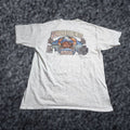 Gildan Everglades City Seafood Festival 2010 Gray T Shirt Mens Large Double Sided Graphic Tee Festiv Hoodie, Sweatshirt