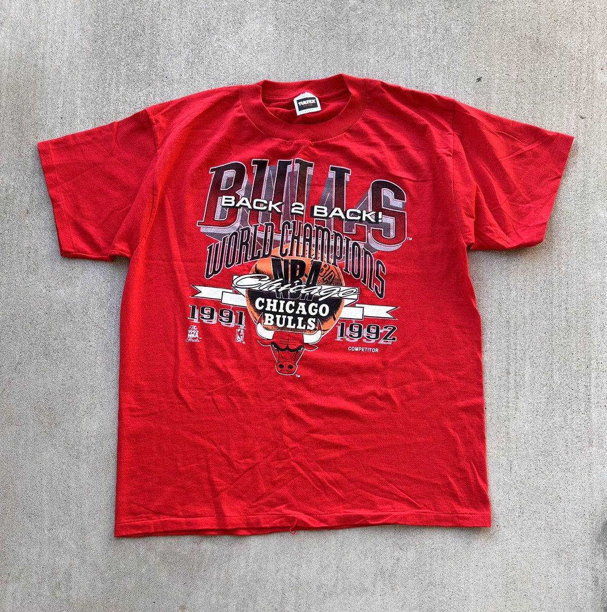 Vintage Chicago Bulls 91 92 Nba Finals Tee Xl Deadstock Hoodie, Sweatshirt | FlexRushtees.com