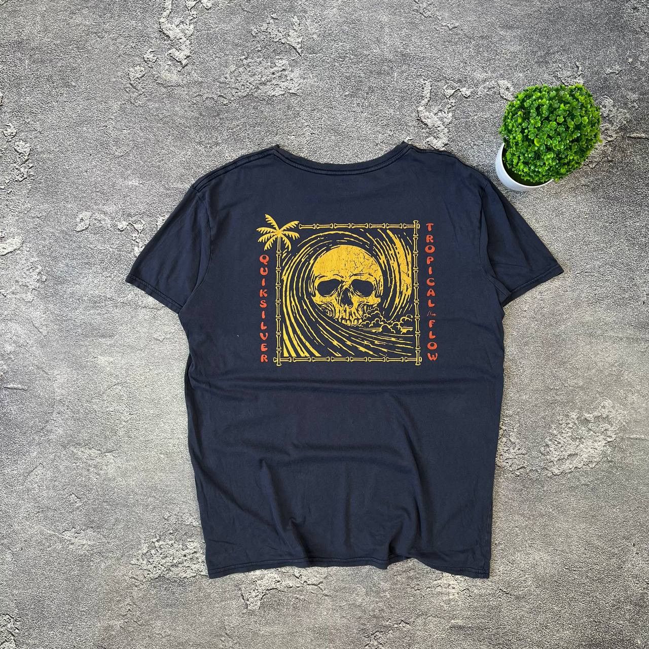 Vintage Quiksilver Big Logo Tropical Flow Y2k Boxy Fit
