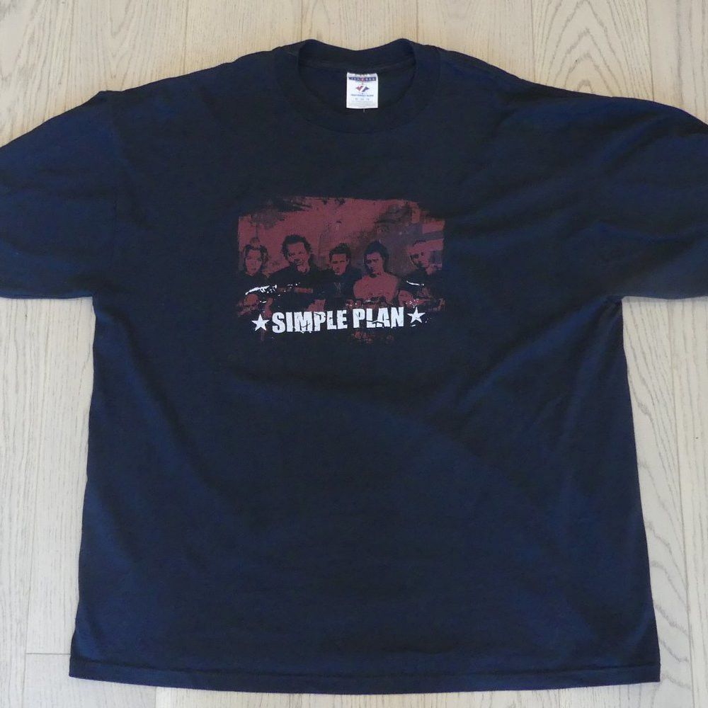 Rare Vintage Simple Plan 2003 Concert Jerzees T Shirt