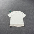 Prada White Slogan Spliced T Shirt Dmc