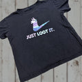 Vintage Fortnite Llama Shirt Mens Medium Black Loot Llama Graphic Tee Crew Neck Short Sleeve T Shirt