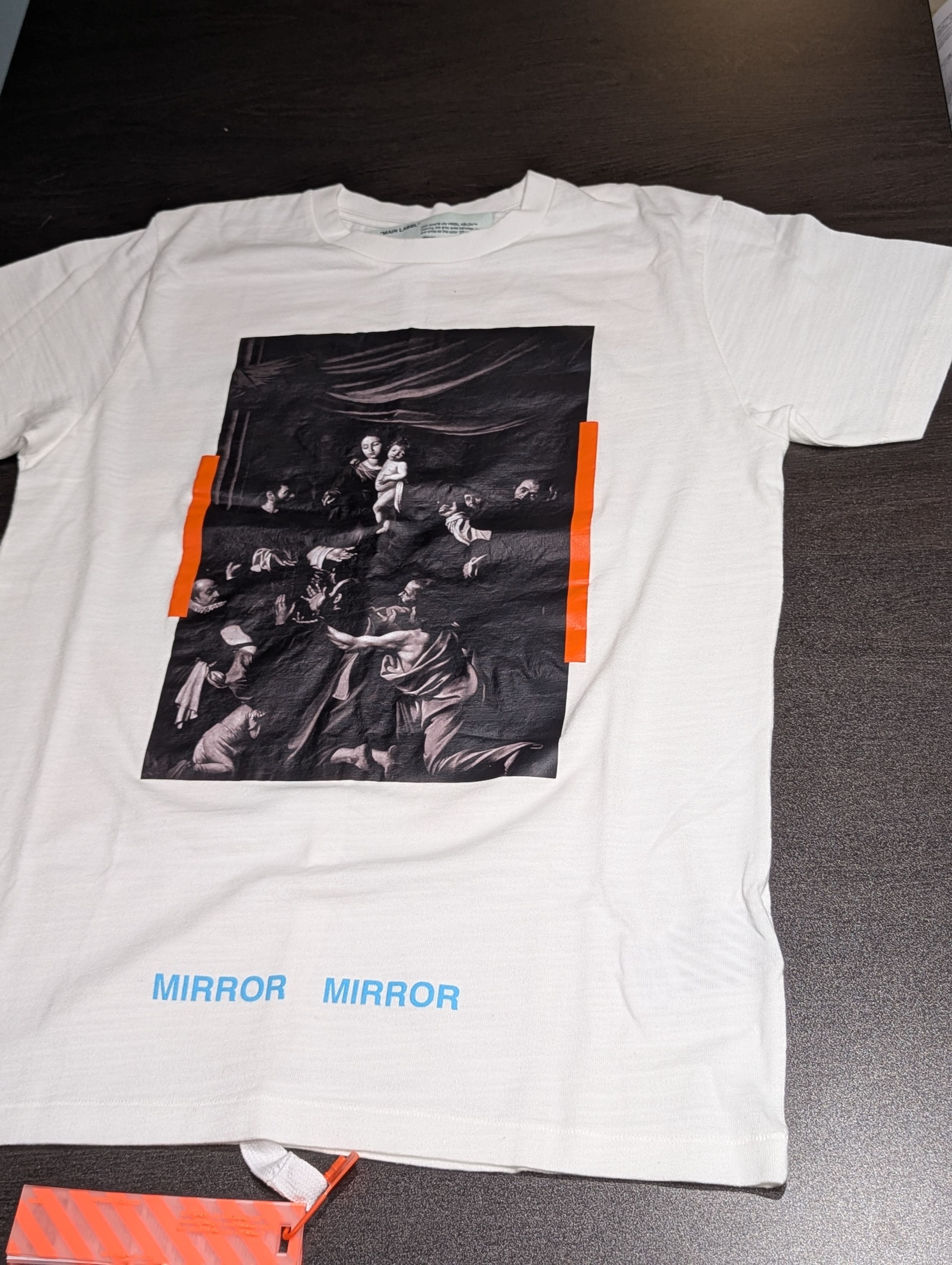 Off White Virgil Abloh Mca Figures Of Speech Off White Caravaggio Tee Hoodie, Sweatshirt | FlexRushtees.com