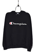 Modern Champion Hoodie Black Graphic Sweatshirt Medium T-Shirts | FlexRushtees.com