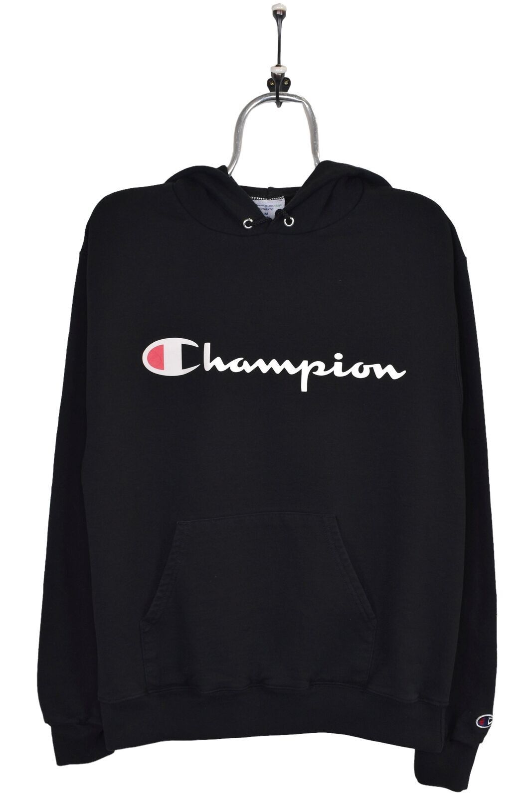 Modern Champion Hoodie Black Graphic Sweatshirt Medium T-Shirts | FlexRushtees.com