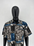 Vintage Valentine Crazy Aloha Joe Hawaiian Shirt Beach