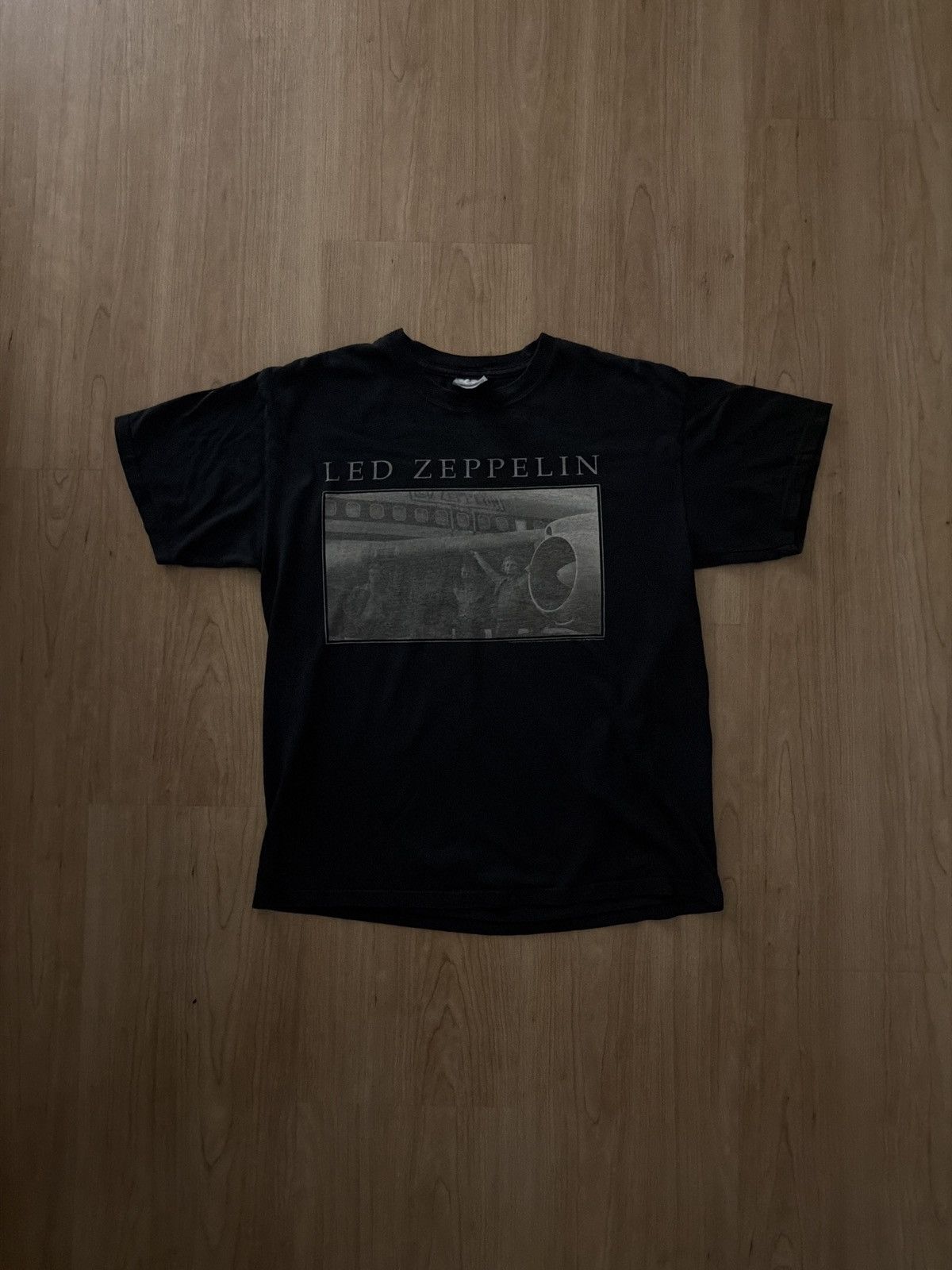 Vintage Led Zeppelin Private Airplane Photograph Tee Hoodie, Sweatshirt | FlexRushtees.com