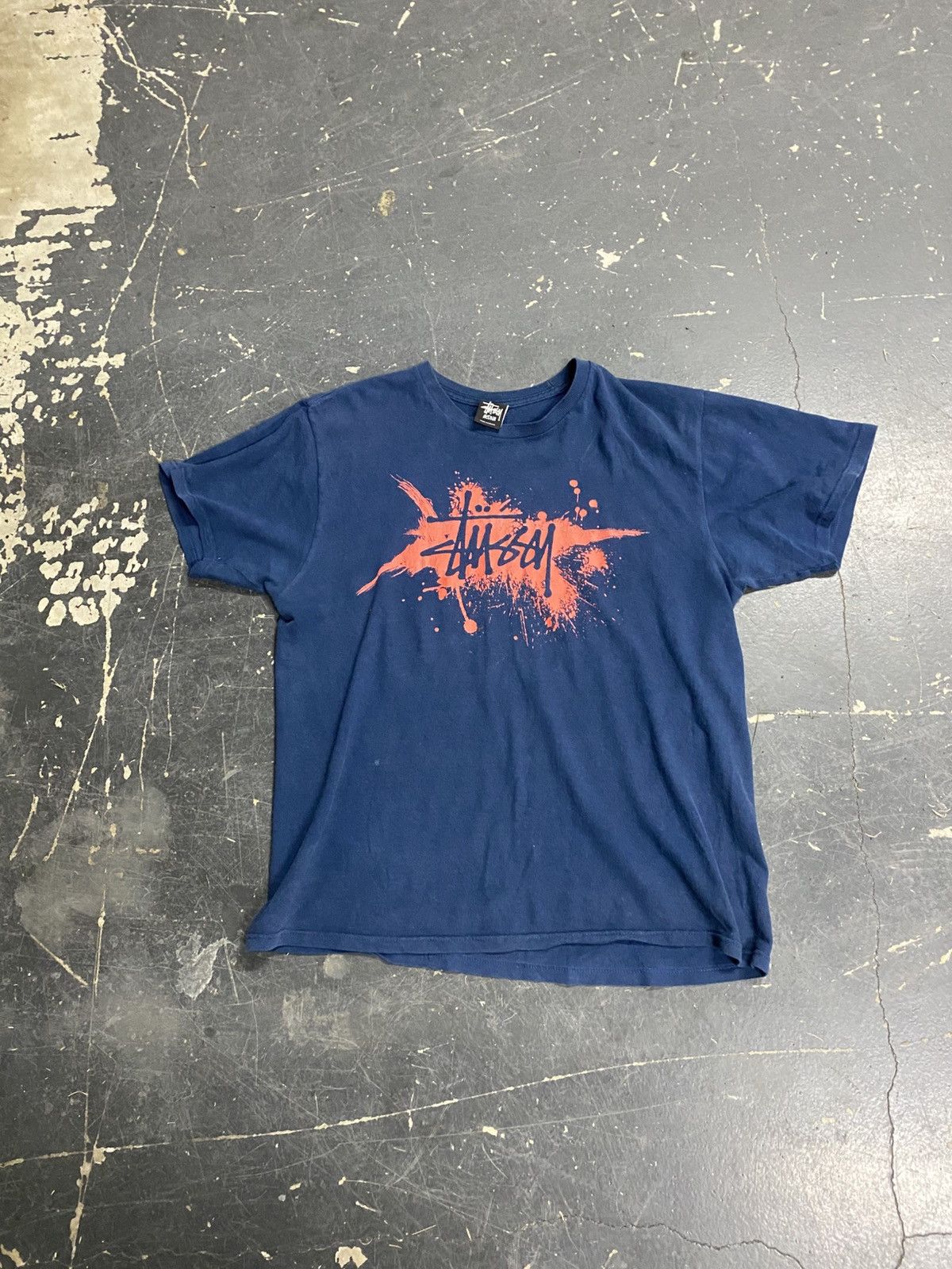 Stussy Graphic Paint Splash Stussy Tee Hoodie, Sweatshirt | FlexRushtees.com