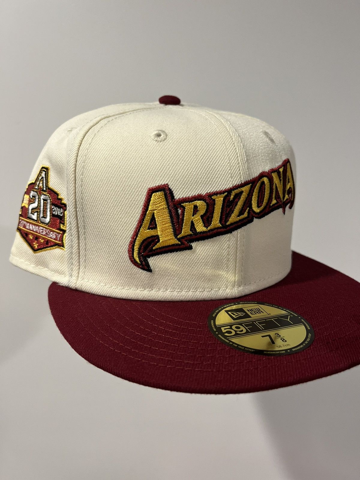 Mlb X New Era 1515 Diallo Arizona Diamondbacks Script Off White 2tone 3 8
