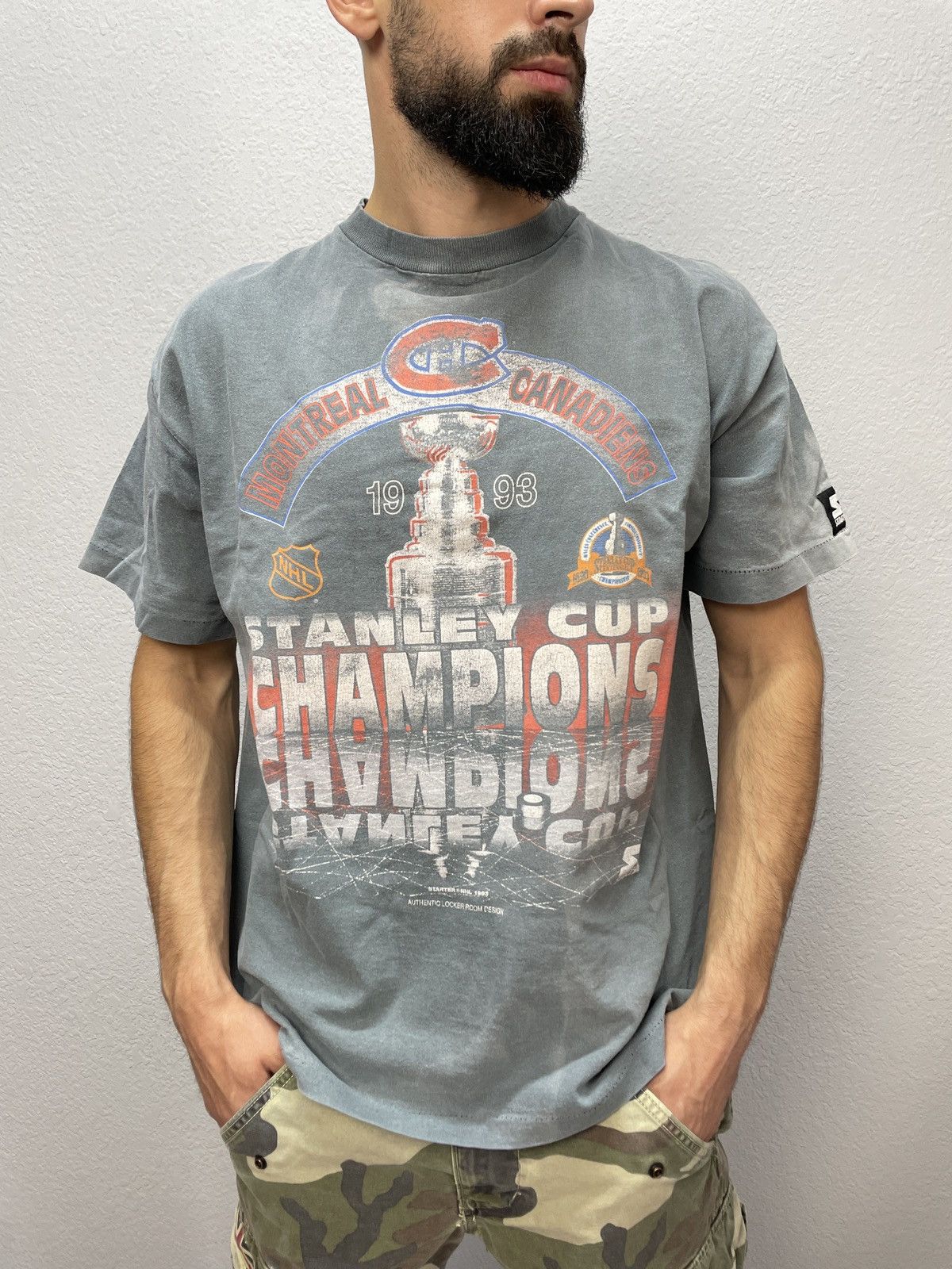 Archive Starter Montreal Canadiens Faded Effect Jersey Tee