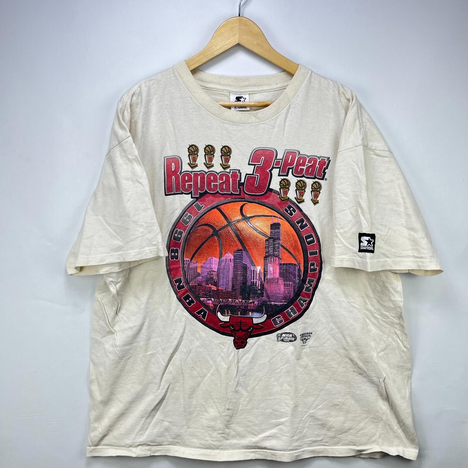 Vintage 90s Starter Chicago Bulls Champions T Shirt Xl