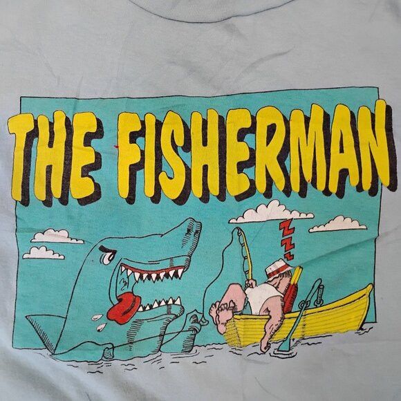 Other Vintage 90s The Fisherman Shark Illustration T Shirt