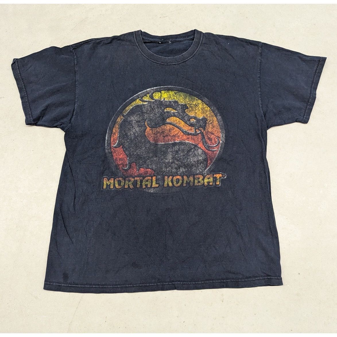 Vintage Mid 2000s Mortal Kombat Logo Promo T Shirt