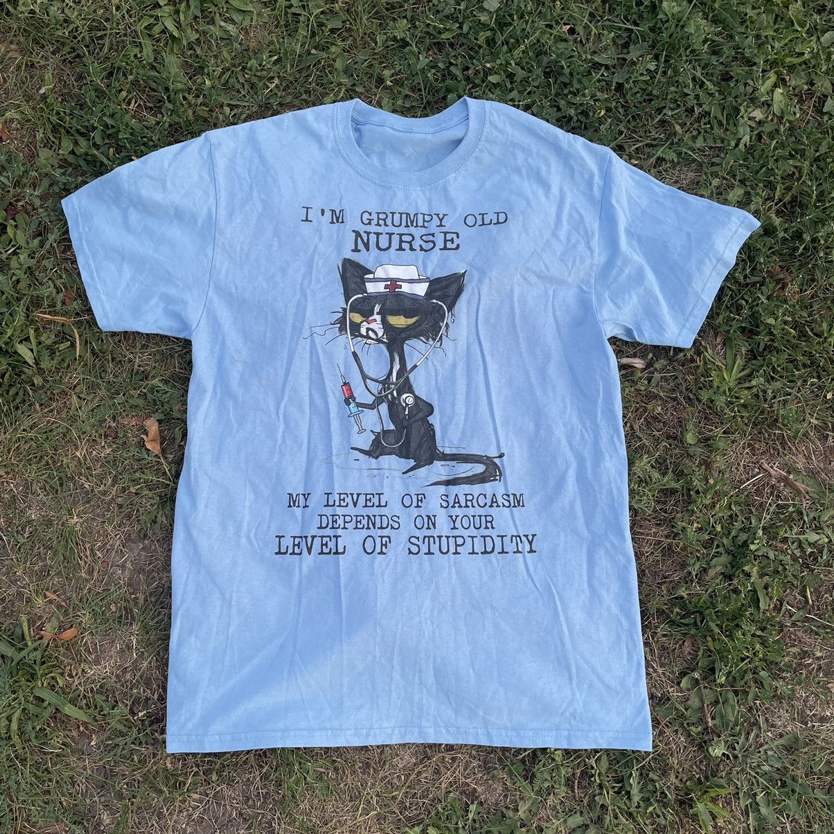 Vintage Y2k Adult Stupidity Cat Tee Humor Tee Hoodie, Sweatshirt | FlexRushtees.com