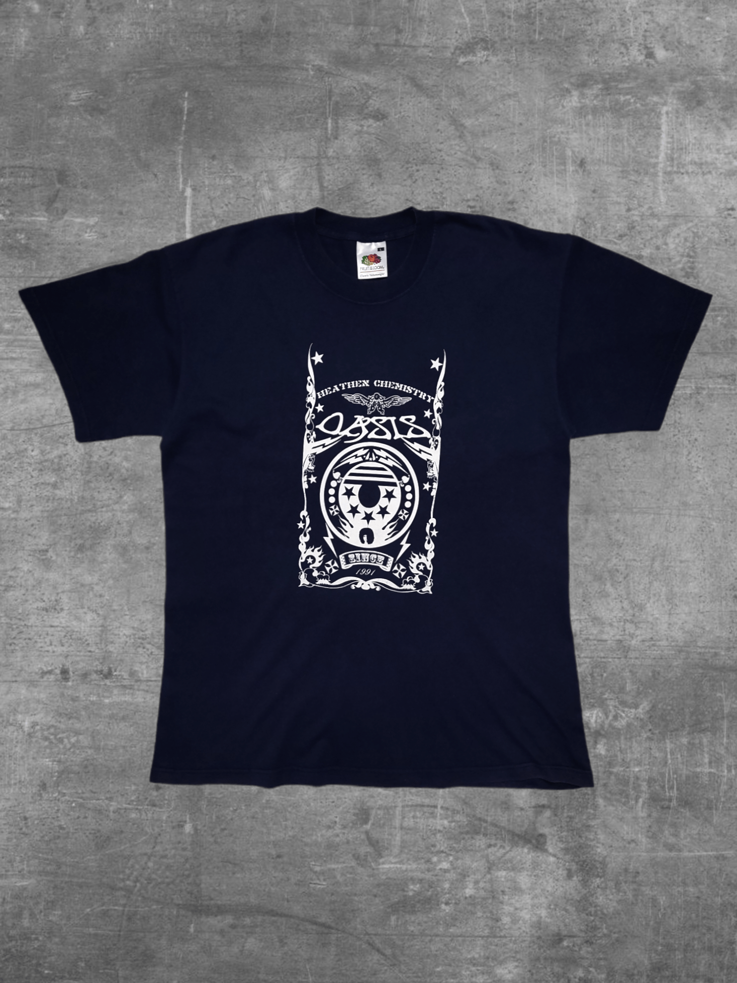 Vintage Oasis Heathen Chemistry 00 Album Merch Merchandise Tee Hoodie, Sweatshirt | FlexRushtees.com