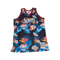 Nba Allen Iverson Sixers Floral Jersey Mitchell And Ness Black