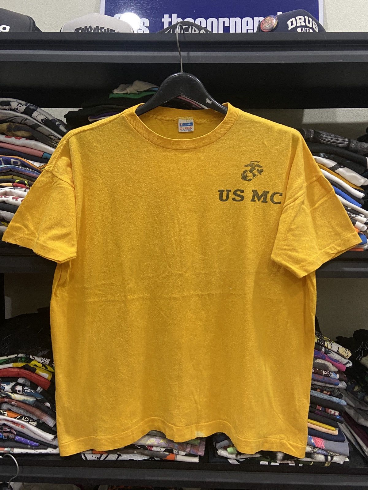 Very Rare Vintage 60s U S M C Champion Block Tag T Shirt
