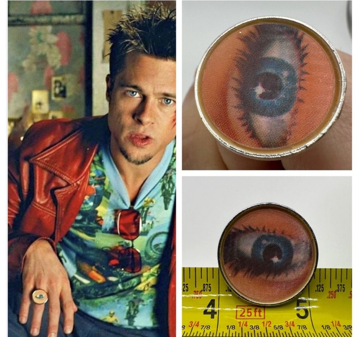 Flight Club Tyler Durden Eye Wink Ring Rare