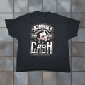 Etro Vintage Johnny Cash T Shirt Mens 2xl Short Sleeve Black Cotton Music Retro Western 70s 80s Man