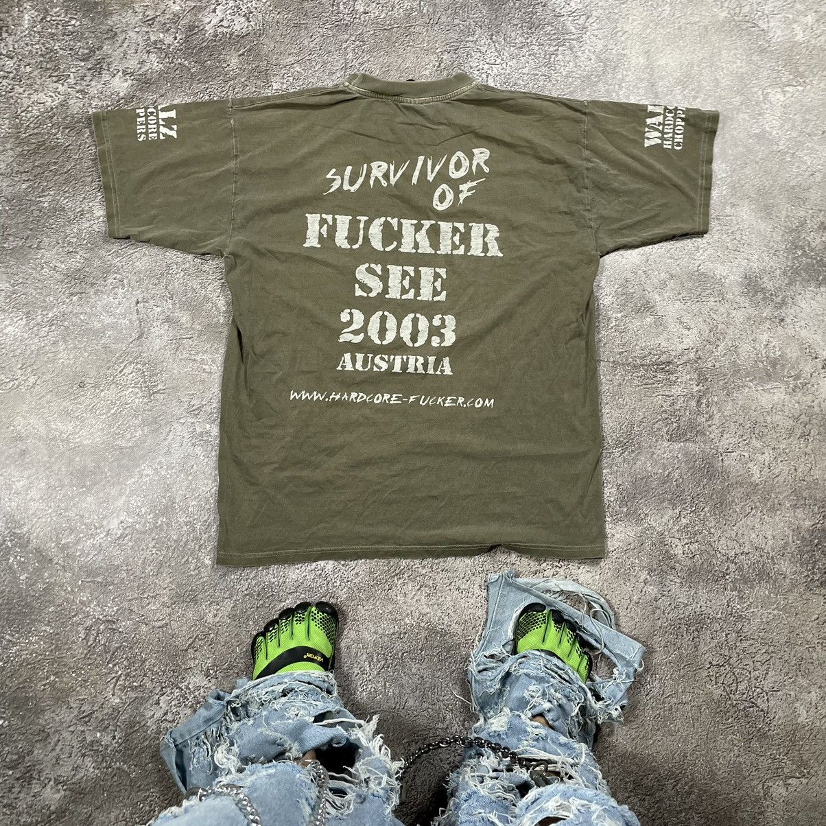 Vintage Adult Hard Fucker Logo Absurd Slogan Tee Hoodie, Sweatshirt | FlexRushtees.com