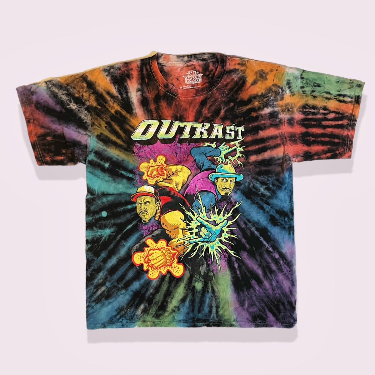 Tie Dye Outkast Tee Hoodie, Sweatshirt | AU16VibeMintTees.com