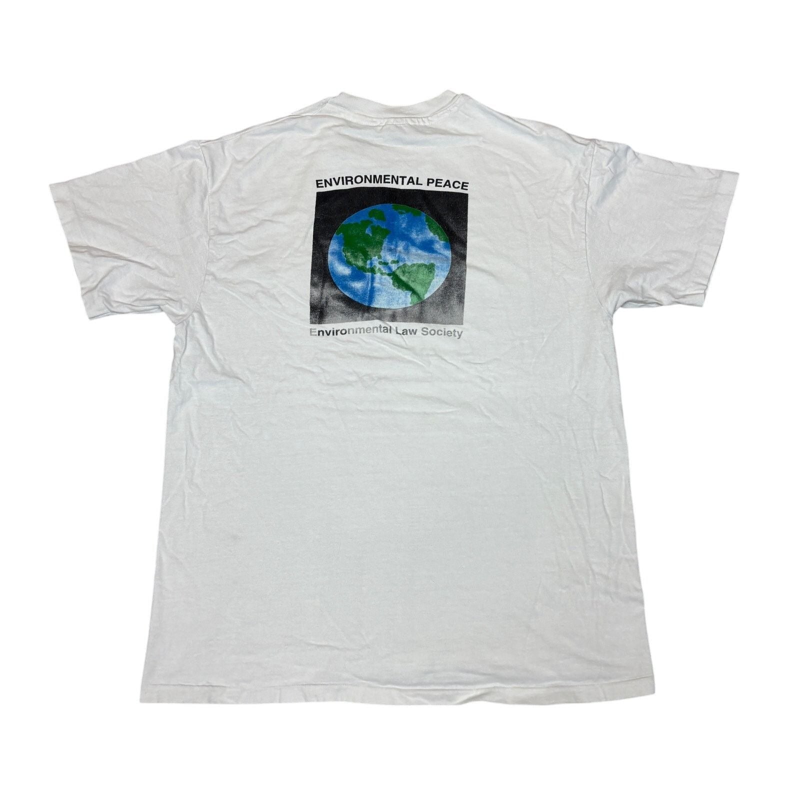 Vintage 90s Loyola Law School Environmental Peace T Shirt L Hoodie, Sweatshirt | FlexRushtees.com