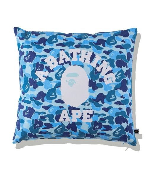 Bape A Bathing Ape Abc Camo College Square Cushion Blue Size M
