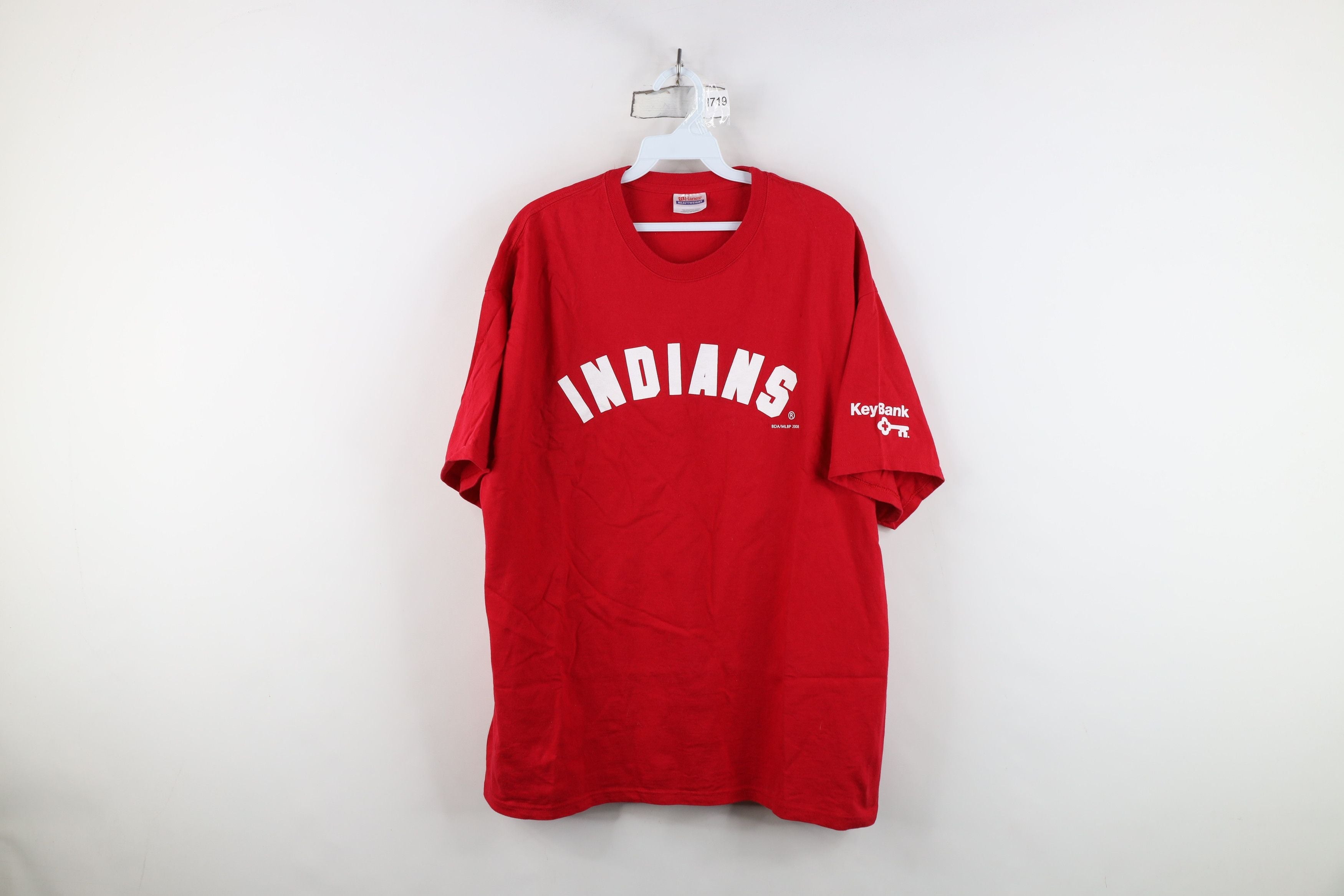 Vintage Y2k 2008 Cleveland Indians Baseball T Shirt Red Hoodie, Sweatshirt | FlexRushtees.com