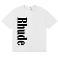 New Rhude Side Logo Cream Tee Sz Medium Hoodie, Sweatshirt | FlexRushtees.com