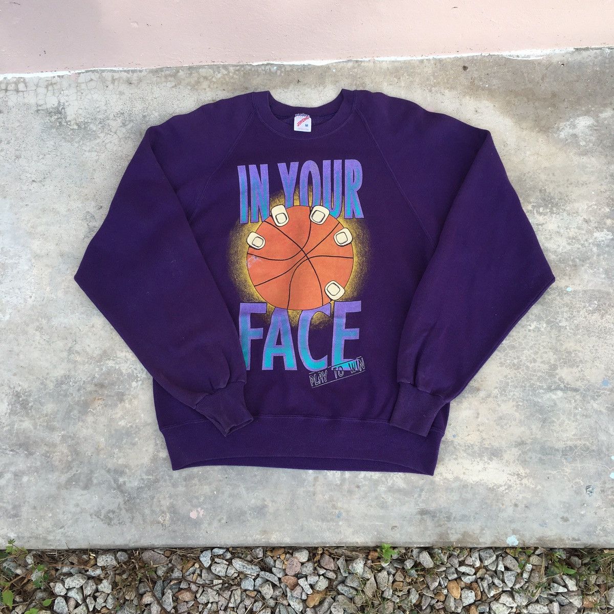 Vintage Basketball By Jerzees Crewneck