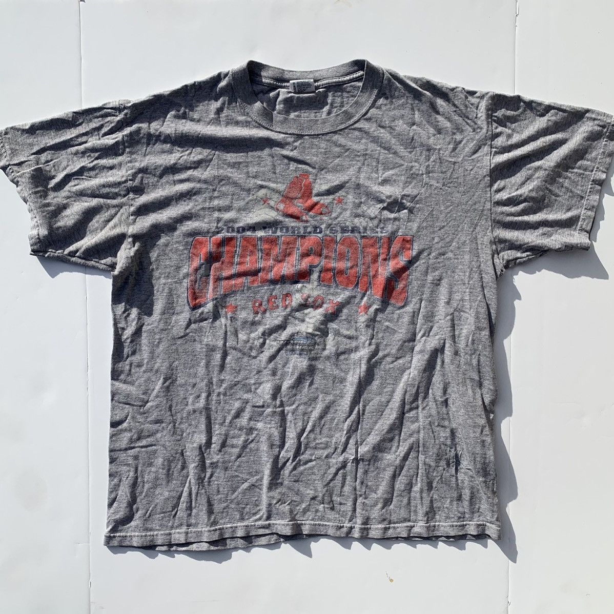 Mlb X Vintage Vintage 2004 Red Sox World Series Champions T Shirt