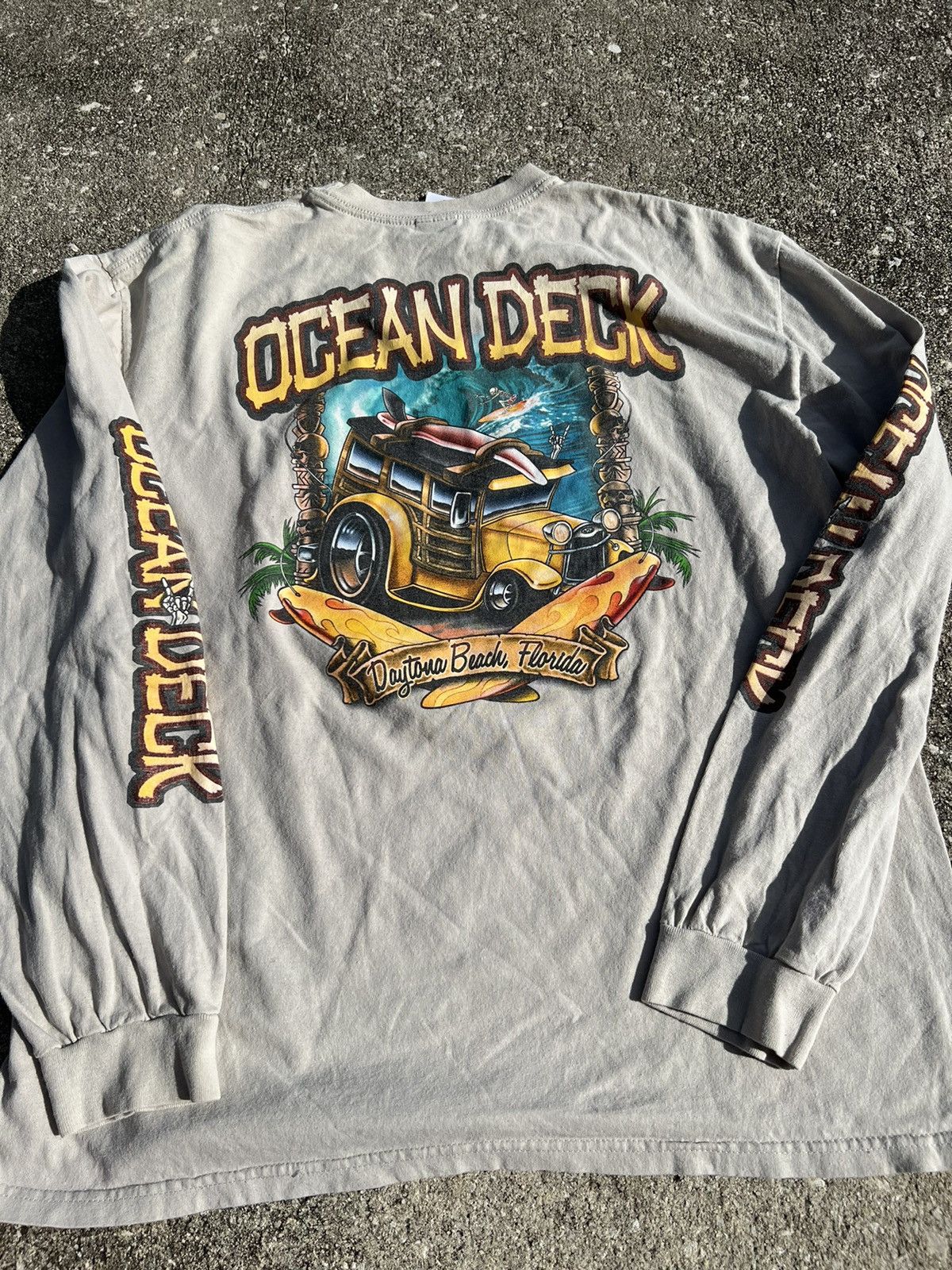 Vintage Daytona Beach Ocean Deck Longsleeve Tee