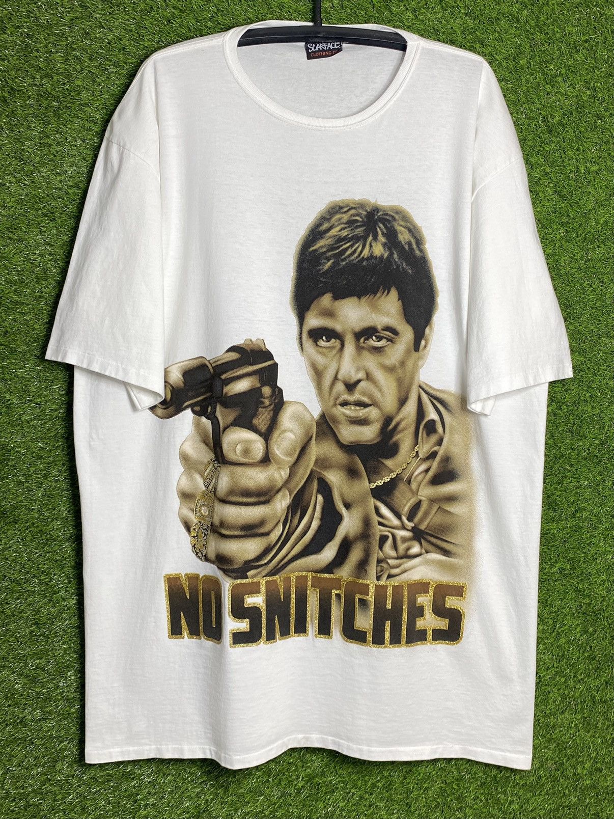 Vintage Scarface No Snitches 90s Movie T Shirt