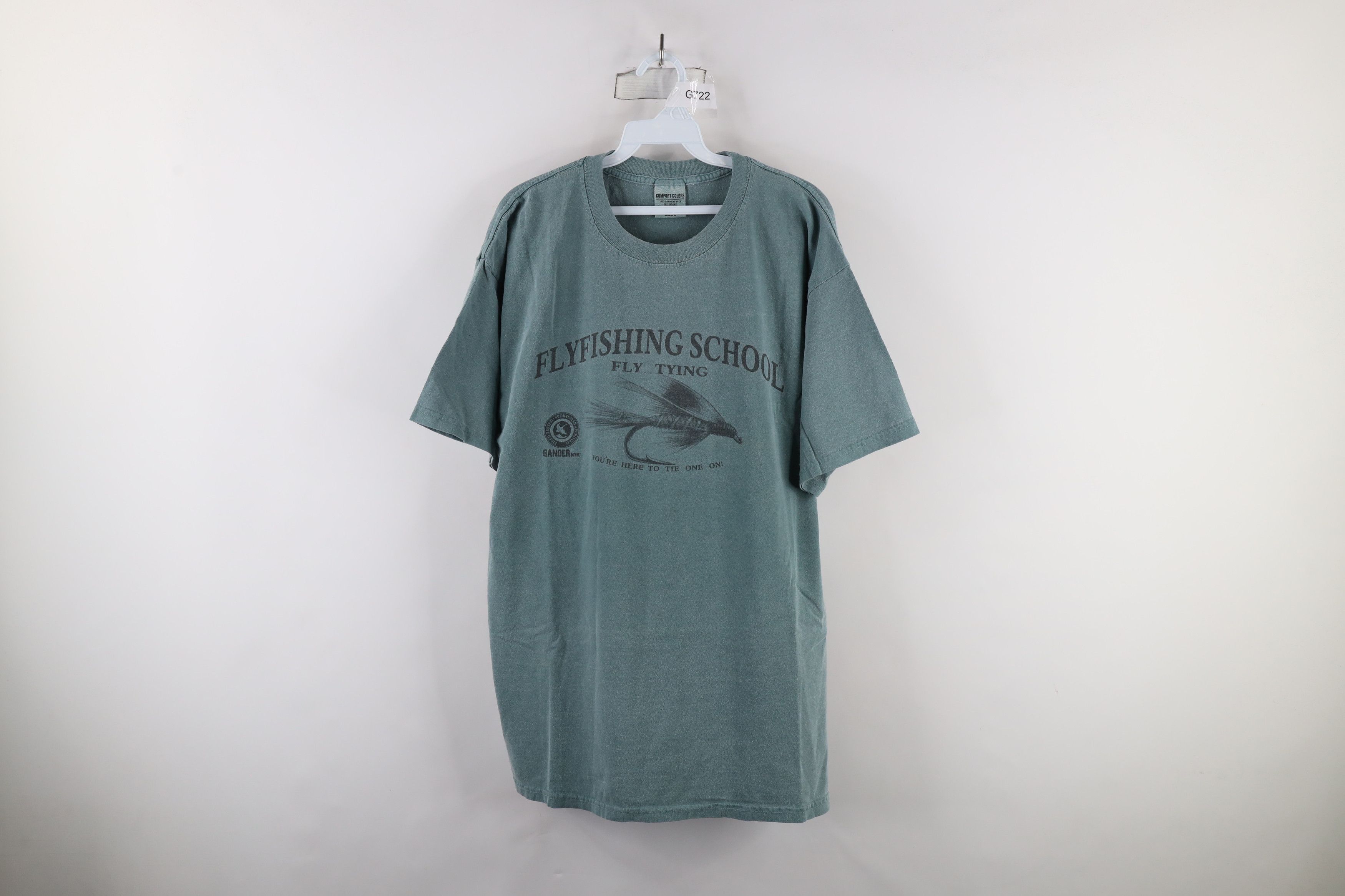 Vintage 90s Gander Mountain Flyfishing School T Shirt Hoodie, Sweatshirt | FlexRushtees.com