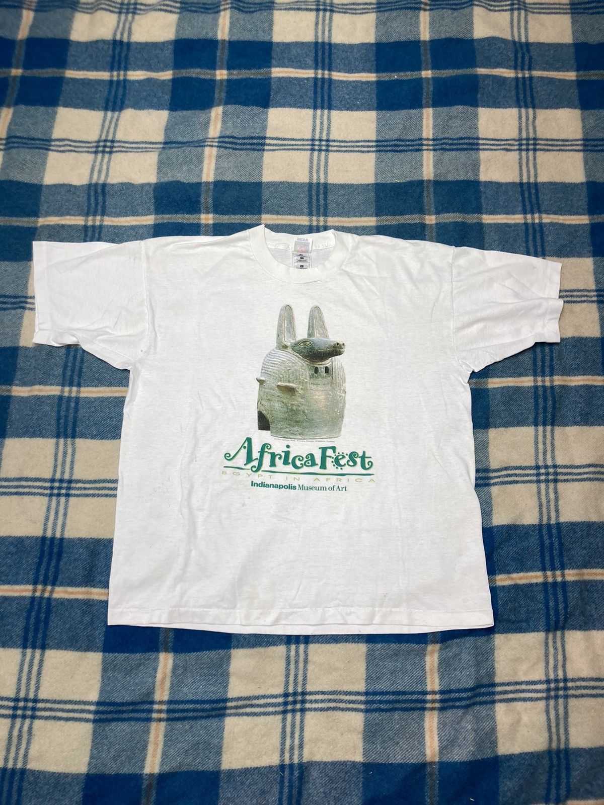 Vintage Art Tee Shirt Africa Fest Museum Of Art Xl Single Hoodie, Sweatshirt | FlexRushtees.com