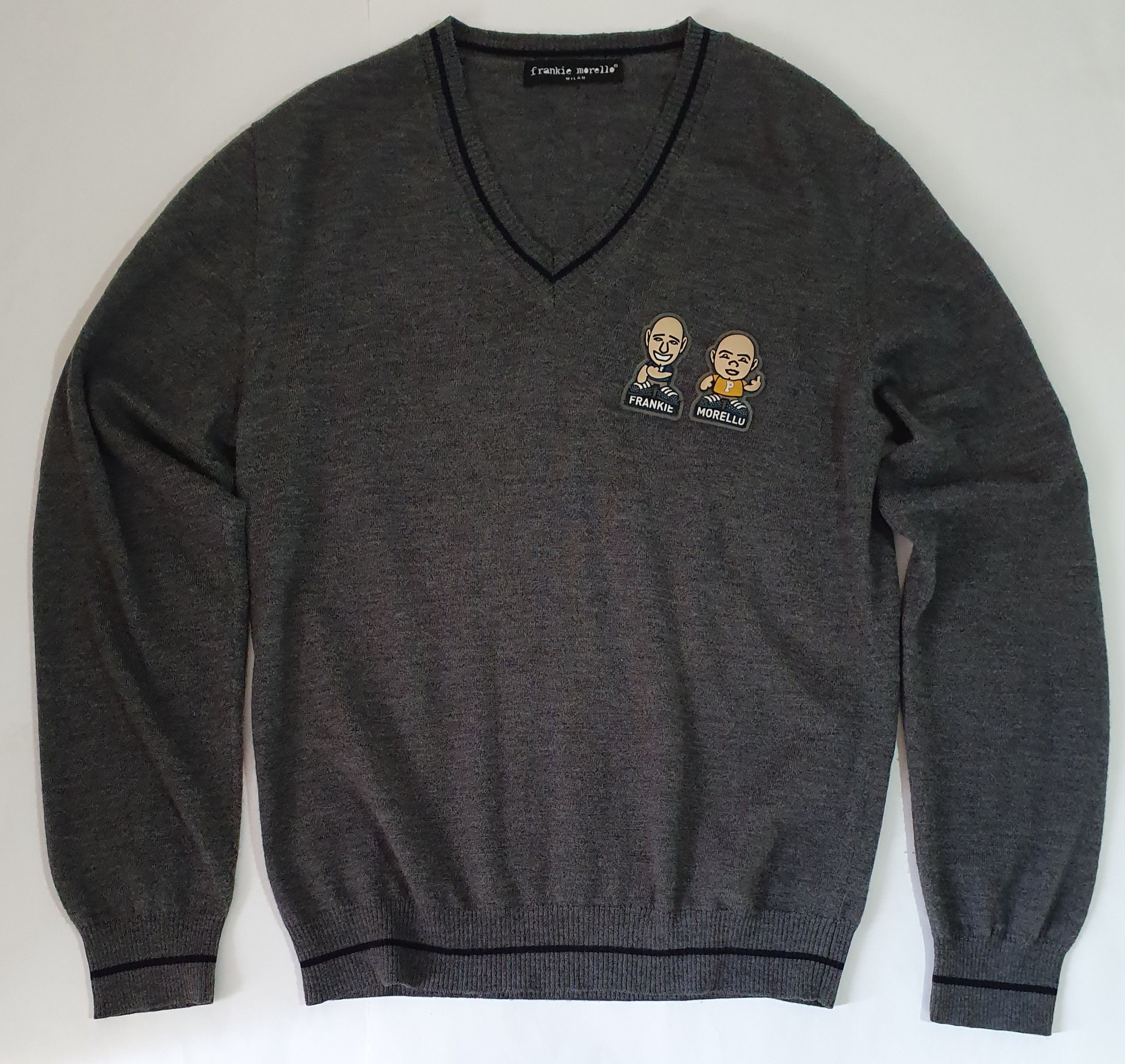Morello Frankie Morello Grey Virgin Wool Sweater T-Shirts, Hoodie, Sweatshirt | AU16VibeMintTees.com