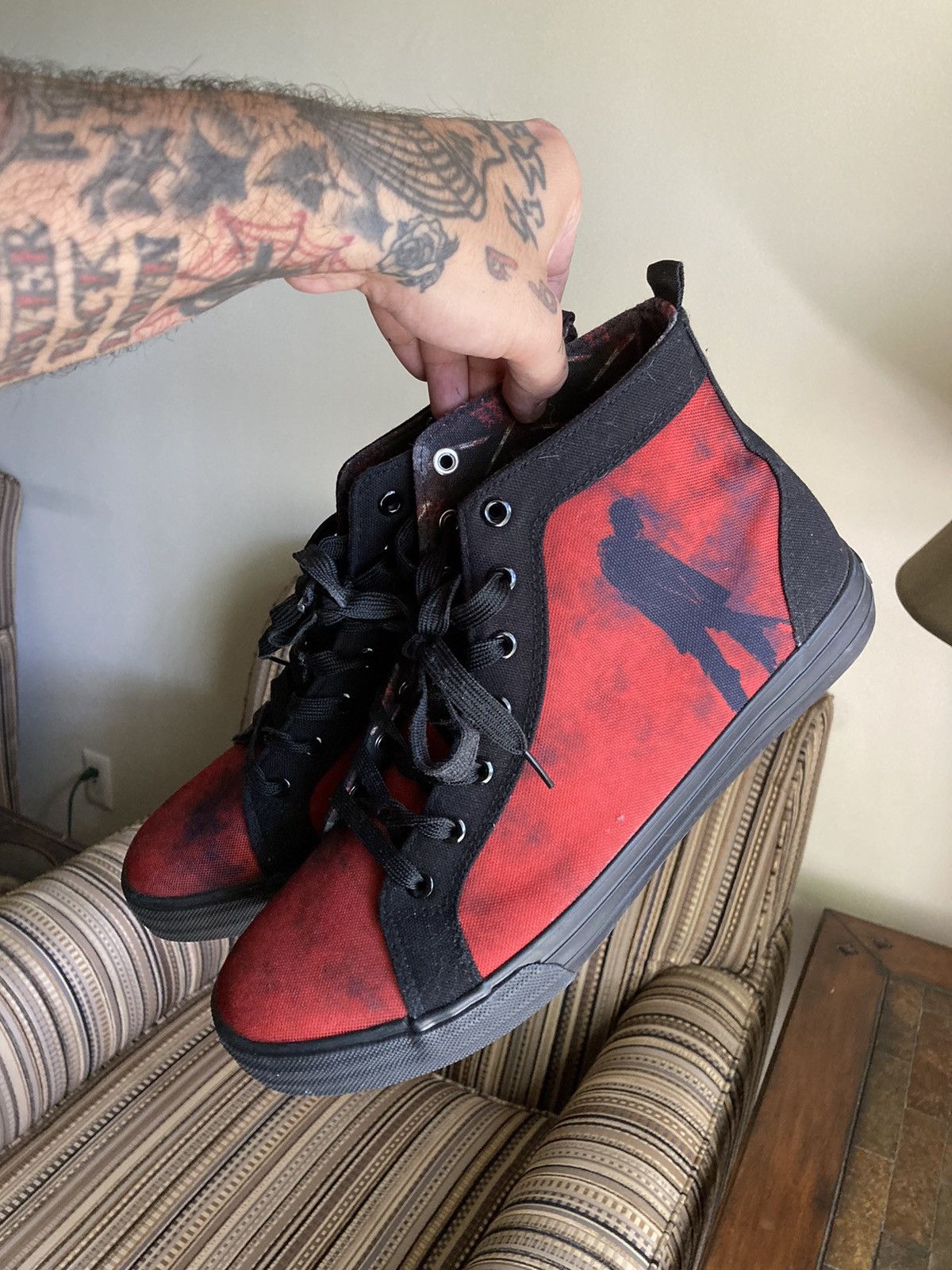 Vintage Friday The 13th High Top Shoes