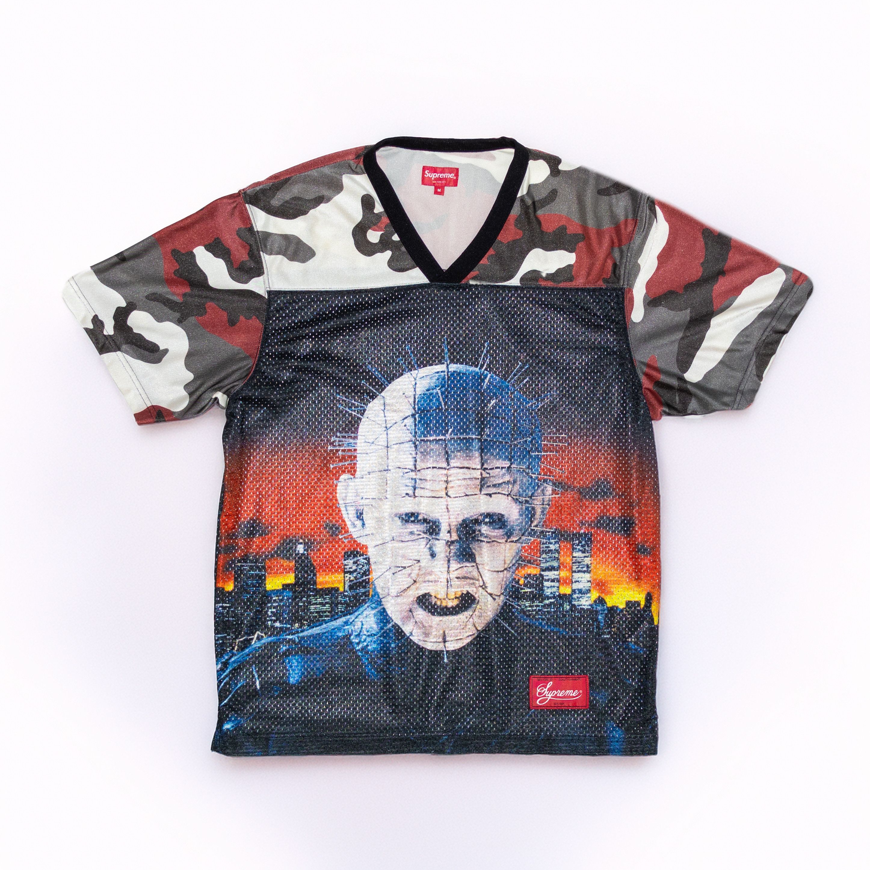 Hellraiser Pinhead Mesh Jersey Shirt Ss18 Camo M