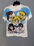Tultex 1996 Sailor Moon All Over Print Rare T-Shirts, Hoodie, Sweatshirt | FlexRushtees.com