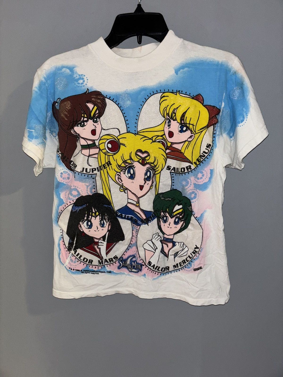 Tultex 1996 Sailor Moon All Over Print Rare T-Shirts, Hoodie, Sweatshirt | FlexRushtees.com